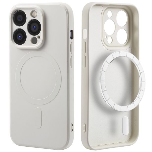 imoshion Coque Couleur avec MagSafe iPhone 14 Pro - Beige