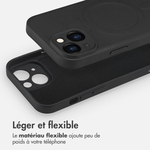 iMoshion Coque Couleur avec MagSafe iPhone 15 - Noir