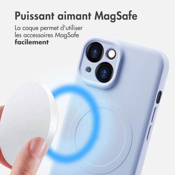 iMoshion Coque Couleur avec MagSafe iPhone 15 - Lilas