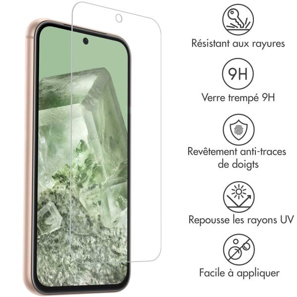 Accezz Protection d'écran en verre trempé Google Pixel 8a - Transparent