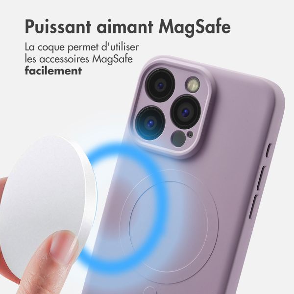 imoshion Coque Couleur avec MagSafe iPhone 15 Pro Max - Violet