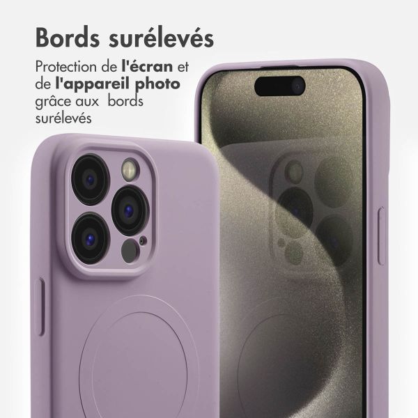 imoshion Coque Couleur avec MagSafe iPhone 15 Pro Max - Violet