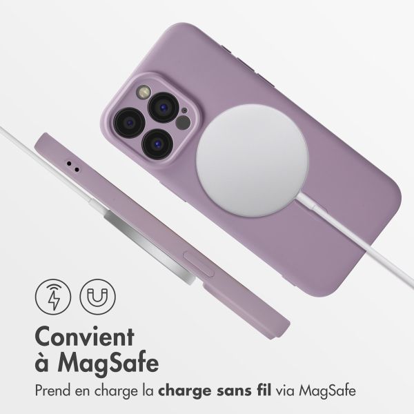 imoshion Coque Couleur avec MagSafe iPhone 15 Pro Max - Violet