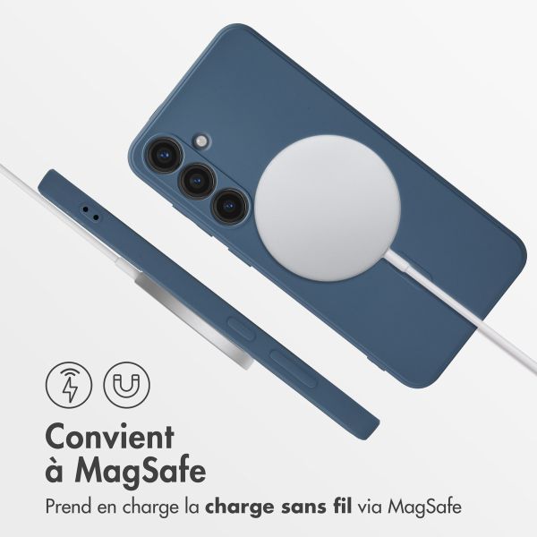 imoshion Coque Couleur avec MagSafe Samsung Galaxy S24 Plus - Bleu foncé