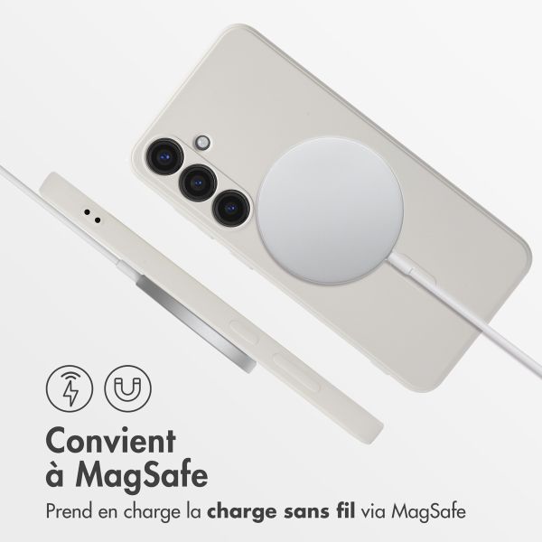 imoshion Coque Couleur avec MagSafe Samsung Galaxy S24 Plus - Beige