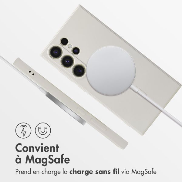 iMoshion Coque Couleur avec MagSafe Samsung Galaxy S24 Ultra - Beige