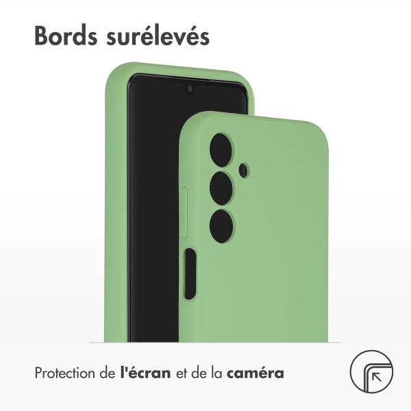 Accezz Coque Liquid Silicone Samsung Galaxy A25 (5G) - Vert