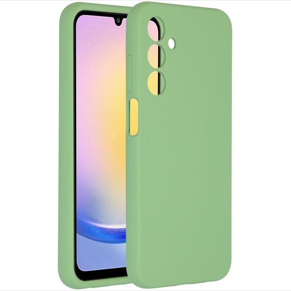 Accezz Coque Liquid Silicone Samsung Galaxy A25 - Vert