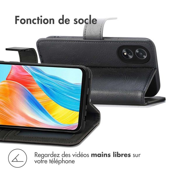 iMoshion Étui de téléphone portefeuille Oppo A18 / Oppo A38 - Noir