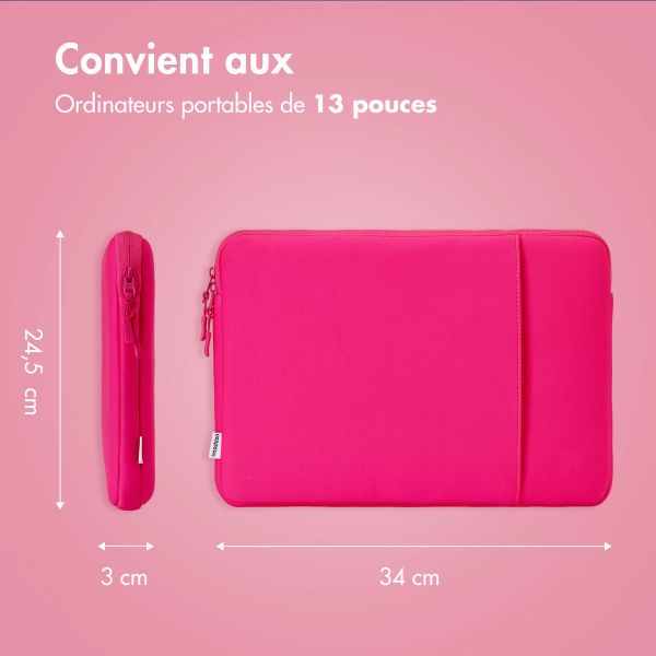 imoshion Pochette ordinateur avec compartiment 13 pouces - Hot Pink