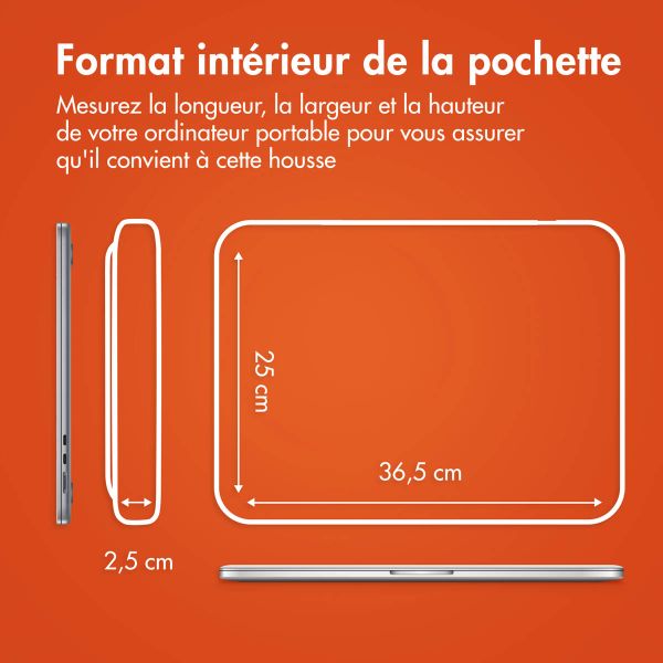 imoshion Pochette ordinateur avec compartiment 15-16 pouces - Apricot Crush Orange