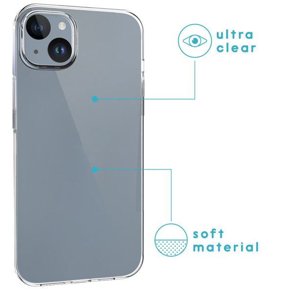 iMoshion Coque silicone iPhone 15 Plus - Transparent