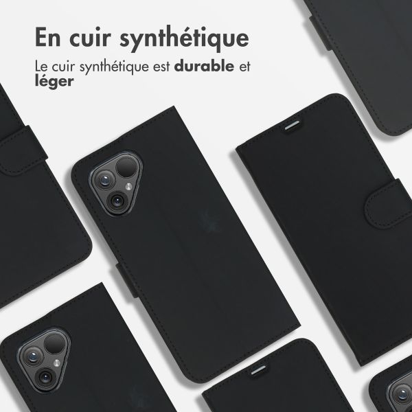 Accezz Étui de téléphone Wallet Fairphone 5 - Noir