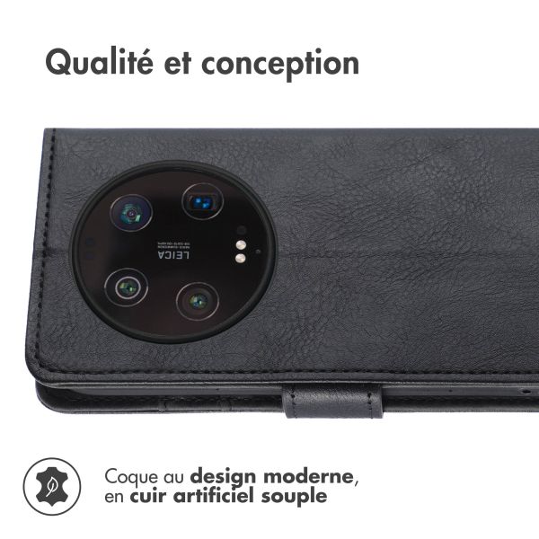 iMoshion Étui de téléphone portefeuille Luxe Xiaomi 14 Ultra - Noir