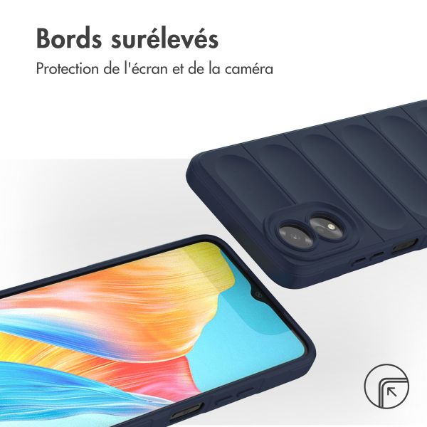 imoshion Coque arrière EasyGrip Oppo A18 / Oppo A38 - Bleu foncé