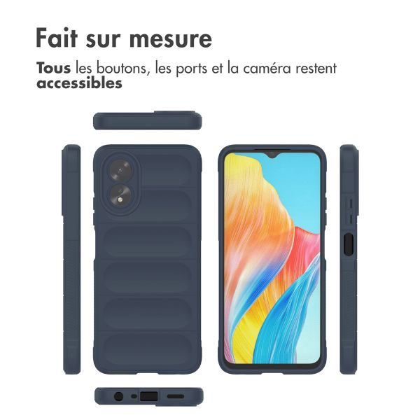 imoshion Coque arrière EasyGrip Oppo A18 / Oppo A38 - Bleu foncé