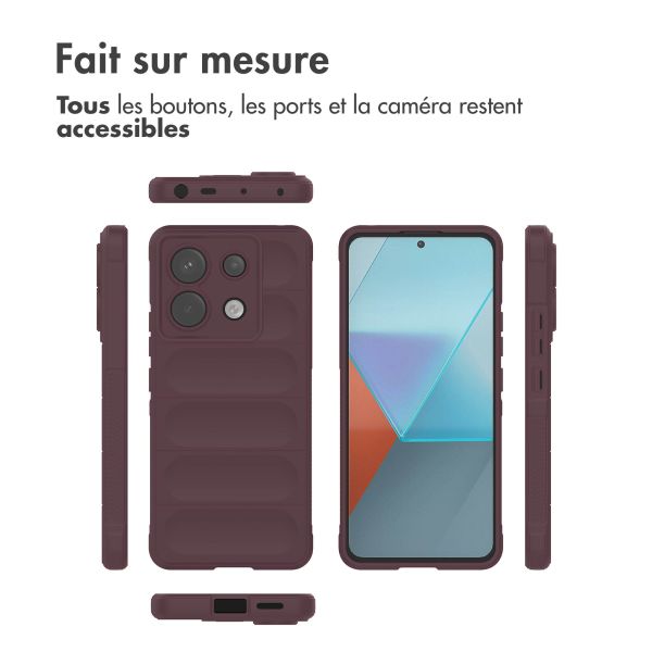 iMoshion Coque arrière EasyGrip Xiaomi Redmi Note 13 Pro (5G) - Aubergine