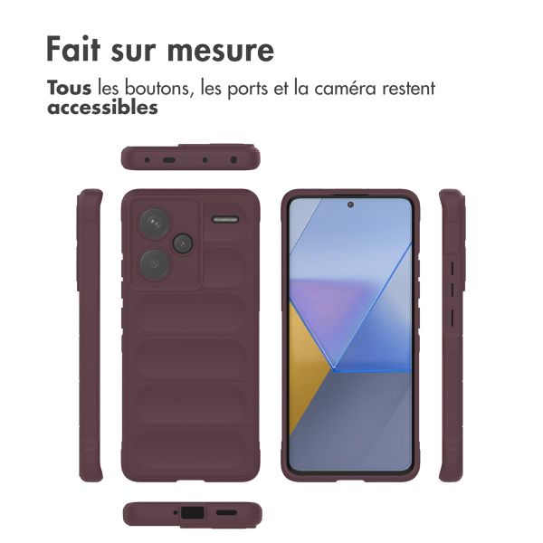 iMoshion Coque arrière EasyGrip Xiaomi Redmi Note 13 Pro Plus (5G) - Aubergine