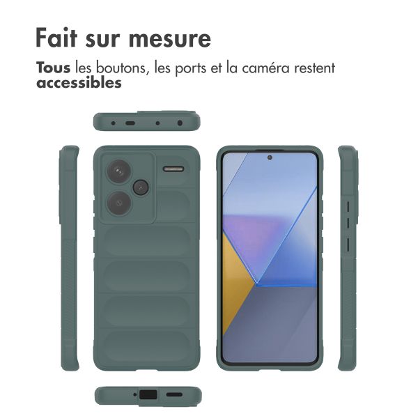 iMoshion Coque arrière EasyGrip Xiaomi Redmi Note 13 Pro Plus (5G) - Vert foncé