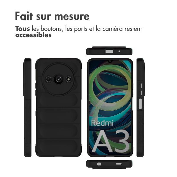 iMoshion Coque arrière EasyGrip Xiaomi Redmi A3 - Noir