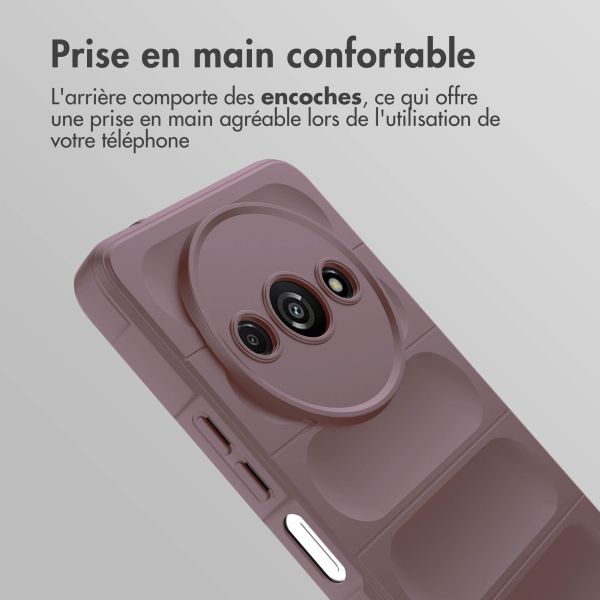 iMoshion Coque arrière EasyGrip Xiaomi Redmi A3 - Aubergine