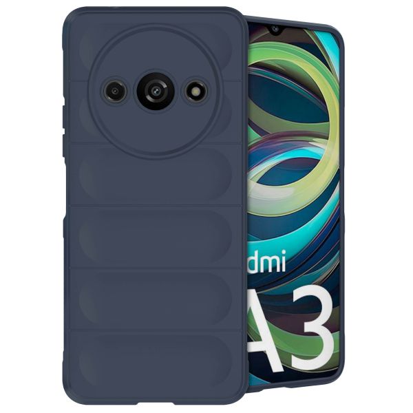 iMoshion Coque arrière EasyGrip Xiaomi Redmi A3 - Bleu foncé