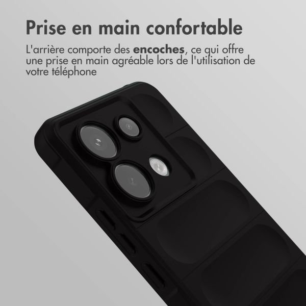 imoshion Coque arrière EasyGrip Xiaomi Poco X6 Pro - Noir