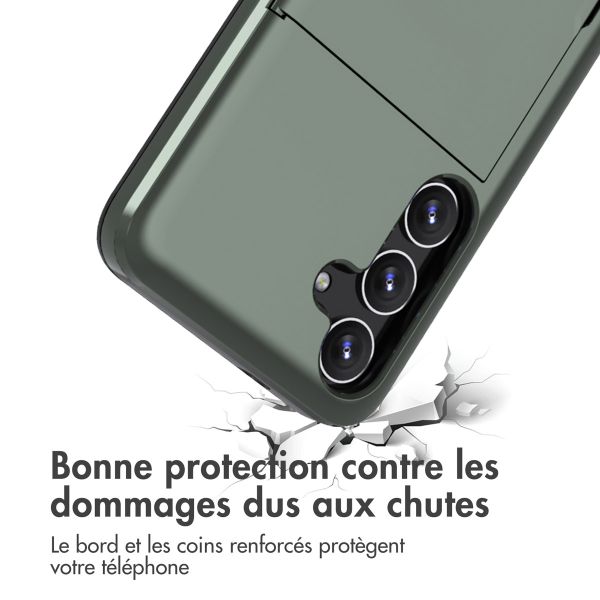 iMoshion Coque arrière avec porte-cartes Samsung Galaxy S24 Plus - Vert foncé