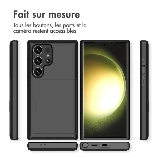 iMoshion Coque arrière avec porte-cartes Samsung Galaxy S24 Ultra - Noir