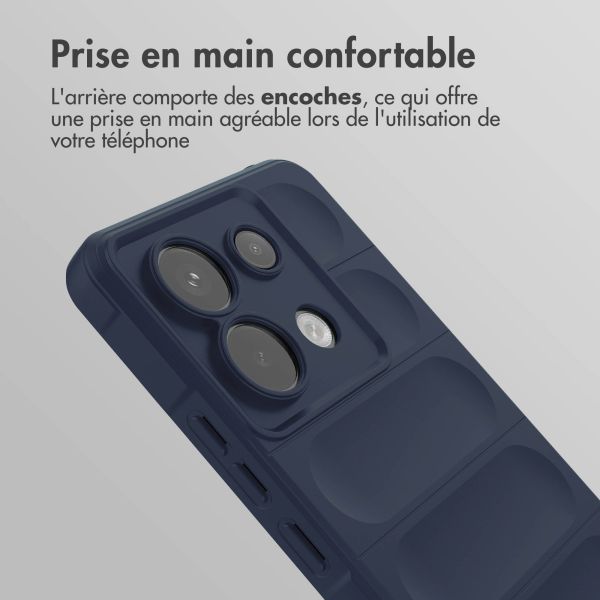 iMoshion Coque arrière EasyGrip Xiaomi Poco X6 Pro - Bleu foncé