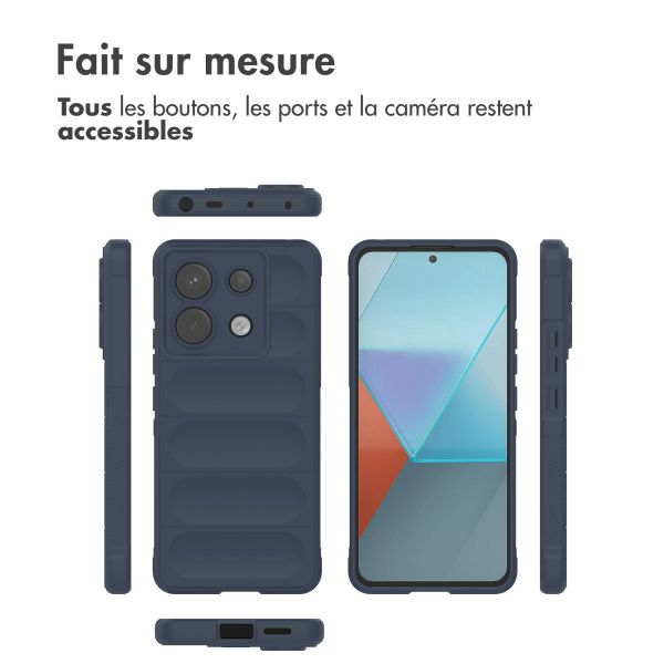 iMoshion Coque arrière EasyGrip Xiaomi Poco X6 Pro - Bleu foncé