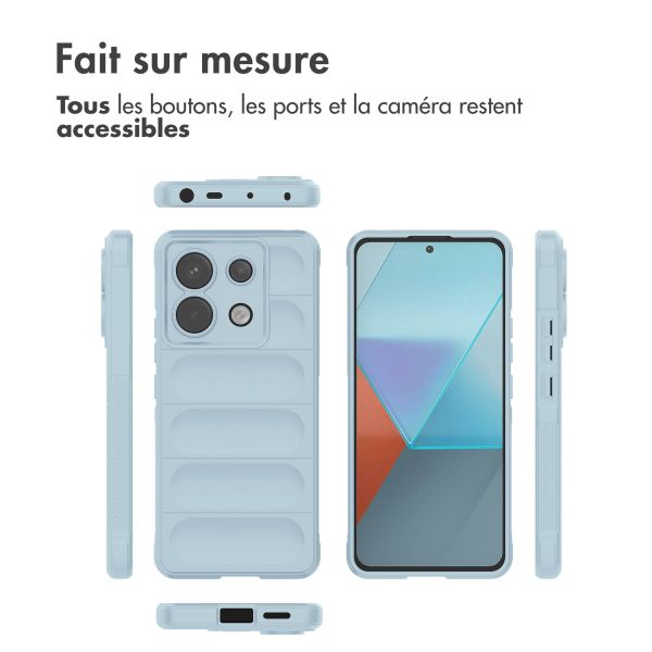 iMoshion Coque arrière EasyGrip Xiaomi Poco X6 Pro - Bleu clair