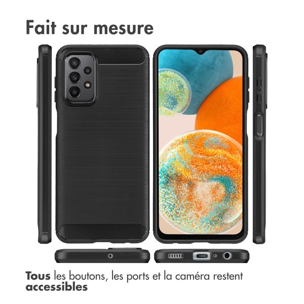 imoshion Coque Brushed Samsung Galaxy A23 (5G) - Noir