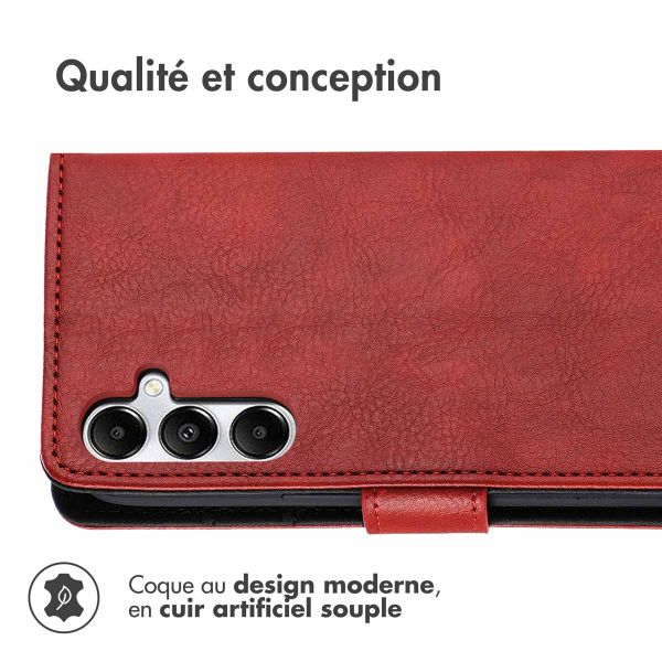 iMoshion Étui de téléphone portefeuille Luxe Samsung Galaxy A55 - Rouge