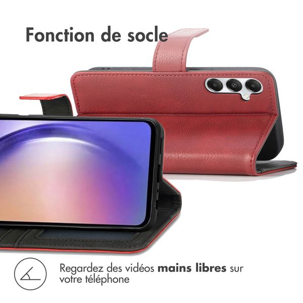 iMoshion Étui de téléphone portefeuille Luxe Samsung Galaxy A55 - Rouge