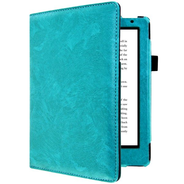 iMoshion Etui portefeuille Luxe unie pour liseuse Kobo Aura H2O Edition 2 - Turquoise