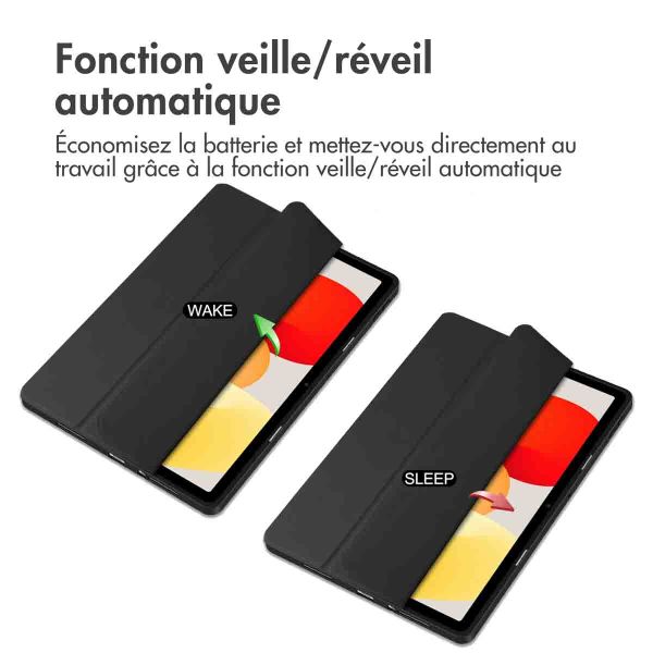 imoshion Coque tablette rigide Trifold Xiaomi Redmi Pad SE - Noir