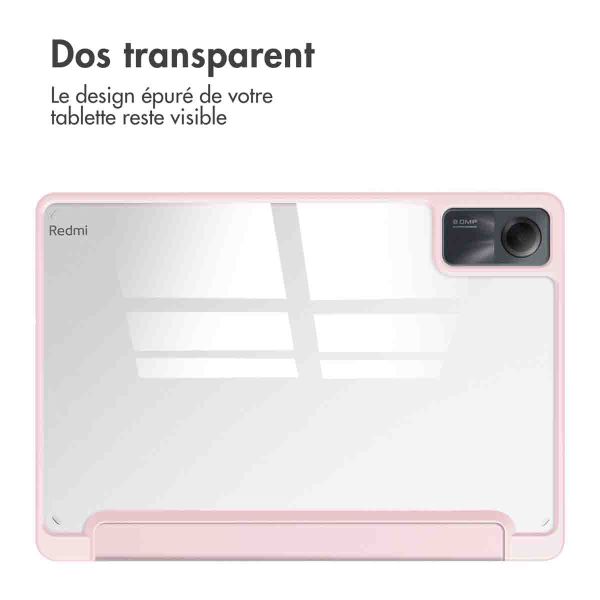 imoshion Coque tablette rigide Trifold Xiaomi Redmi Pad SE - Rose