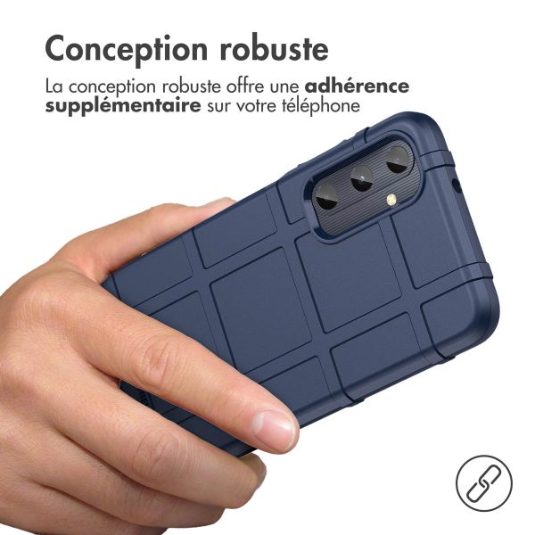 iMoshion Coque Arrière Rugged Shield pour Samsung Galaxy A05s - Bleu foncé