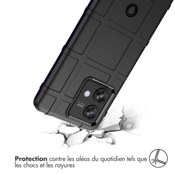 iMoshion Coque Arrière Rugged Shield Motorola Edge 40 Neo - Noir