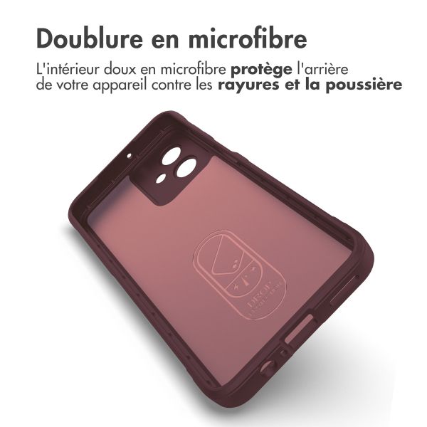 imoshion Coque arrière EasyGrip Motorola Moto G54 - Aubergine