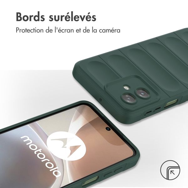 iMoshion Coque arrière EasyGrip Motorola Moto G54 - Vert foncé