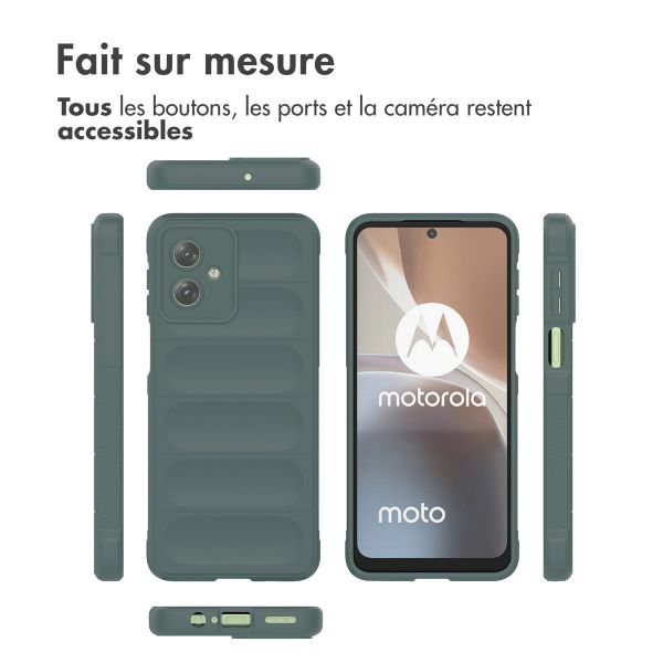 iMoshion Coque arrière EasyGrip Motorola Moto G54 - Vert foncé