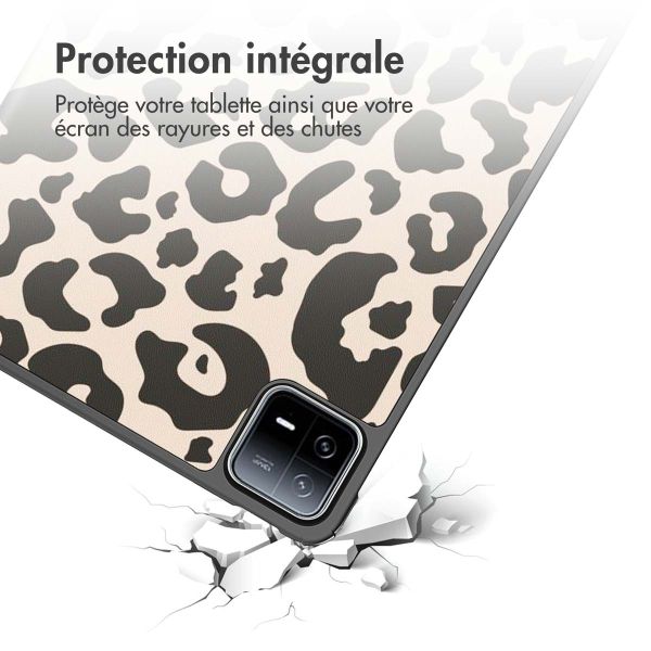 imoshion Coque tablette Design Trifold Xiaomi Pad 6 / 6 Pro - Leopard