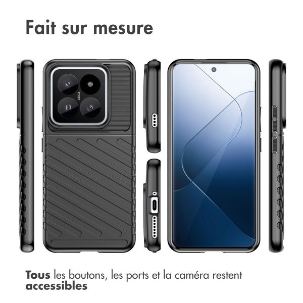 iMoshion Coque Arrière Thunder Xiaomi 14 Pro - Noir