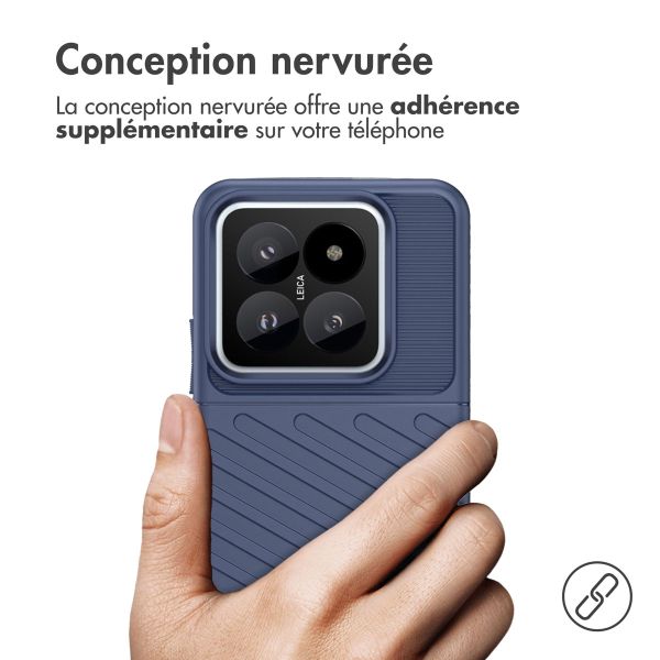 iMoshion Coque Arrière Thunder Xiaomi 14 Pro - Bleu foncé