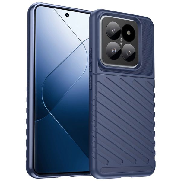 iMoshion Coque Arrière Thunder Xiaomi 14 Pro - Bleu foncé