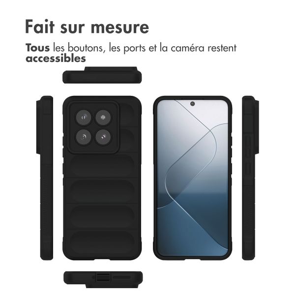 imoshion Coque arrière EasyGrip Xiaomi 14 Pro - Noir