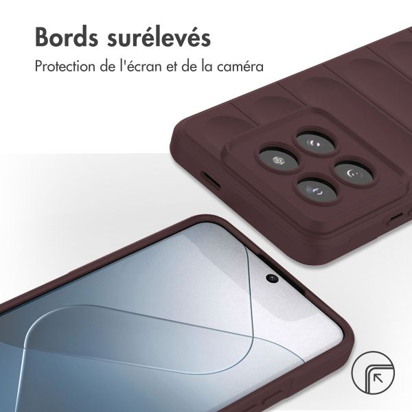 iMoshion Coque arrière EasyGrip Xiaomi 14 Pro - Aubergine