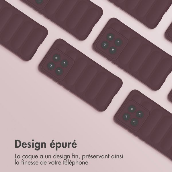 iMoshion Coque arrière EasyGrip Xiaomi 14 Pro - Aubergine